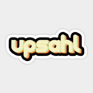 vintage color upsahl Sticker